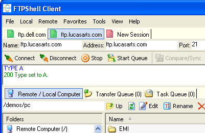 FTPShell Client - Fast, secure file transfer!